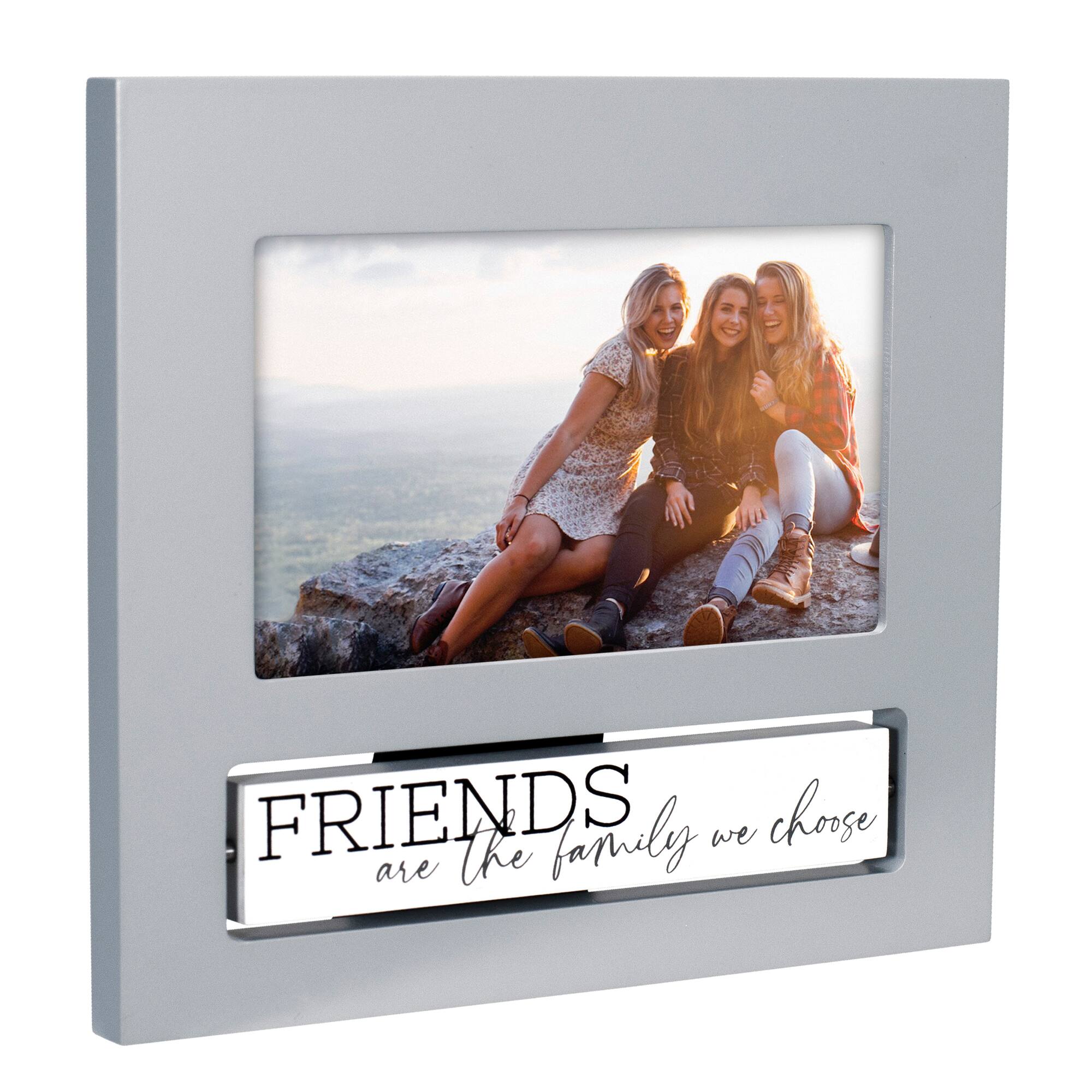 Malden International Designs Best Friends Gray Flip It Photo Frame
